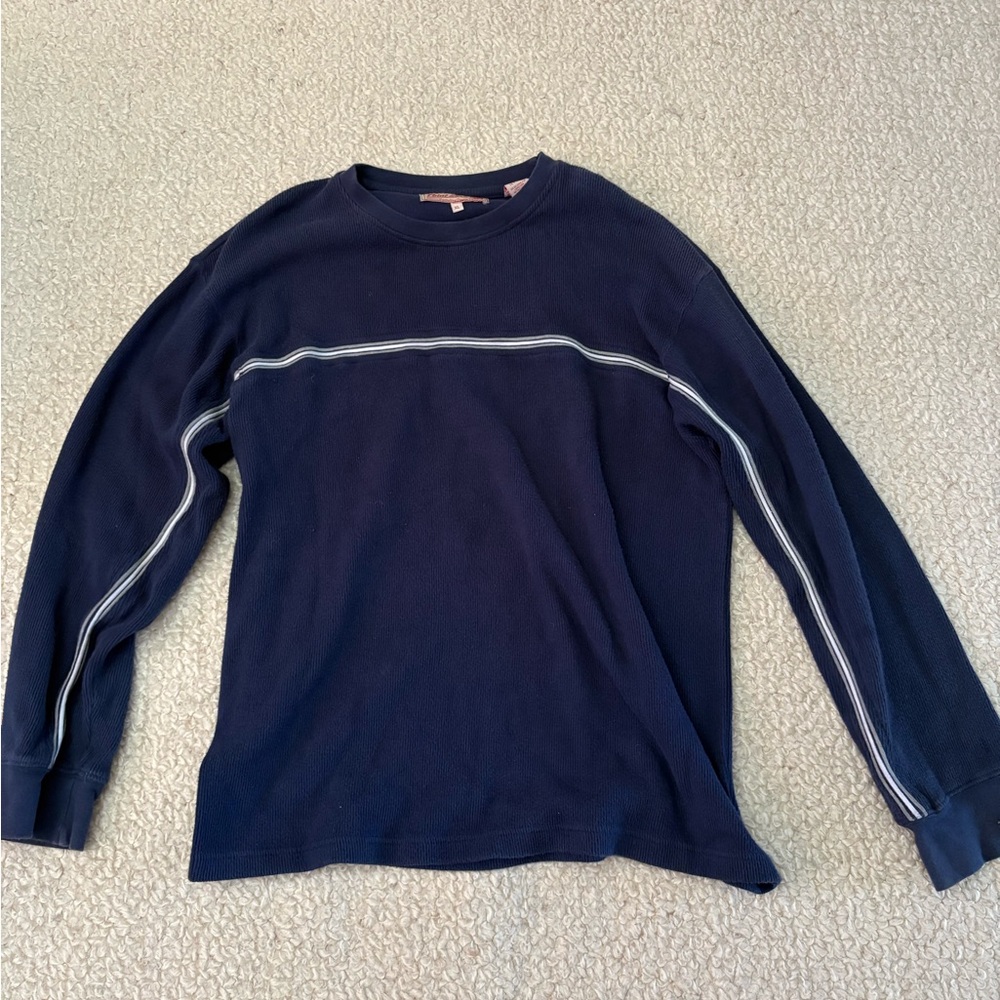 Point Zero Long Sleeve Shirt with White Stripe